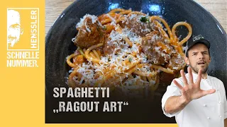 Schnelles Spaghetti "Ragout Art" Rezept von Steffen Henssler