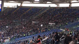 Lazio-Juventus 0-1 (03-03-2018) tifosi Juventus, settore ospiti stadio Olimpico