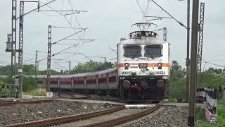 24 hours Late Kamrup Express Extreme Aggressive Curving Skipping Throughout At Beautiful Railgate