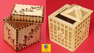 How to make a storage box - Jewellery box with Jute and Popsicle Sticks