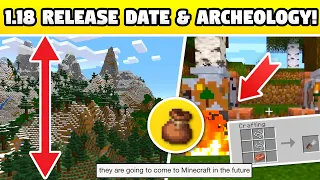 Minecraft 1.18 RELEASE DATE!!! ARCHEOLOGY, BUNDLES & GOAT HORN ARE COMING!!! But...
