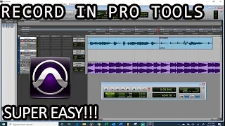 How to record in pro tools - Super easy method and setup! Record a song in pro tools.