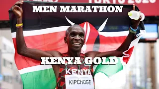 Tokyo Olympics Men's Marathon Eliud Kipchoge Kenya Wins his second Gold Live Highlights Time 2:08.38