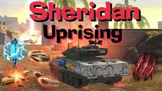 WOT Blitz Sheridan Missile in Uprising ||  Inferno, Chain lightning & Doubleshot