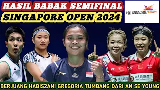 GREGORIA MARISKA JUARA DI HATI!! Hasil Semua Sektor Semifinal Badminton Singapore Open 2024 Hari Ini