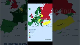 Do I like your country? #country #geography #europe #geotuber #lithuania #politics #mapping #map #yt