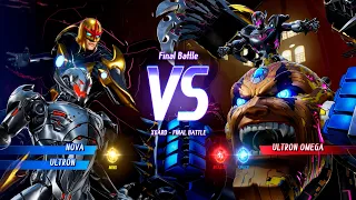 NOVA & ULTRON VS ULTRON OMEGA - Marvel vs. Capcom: Infinite (Super Hard AI)