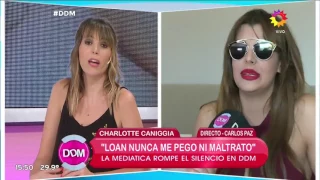 Charlotte Caniggia contó por qué se separó de Loan