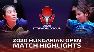 Han Ying vs Miu Hirano | 2020 ITTF Hungarian Open Highlights (1/4)