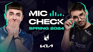 Fooling around in Playoffs! | Kia Mic Check | 2024 LEC Spring Week 4