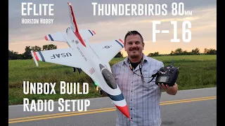 Eflite - F-16 Thunderbirds - 80mm - Unbox, Build, Radio Setup