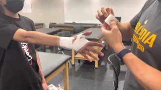 Full thumb tape procedure