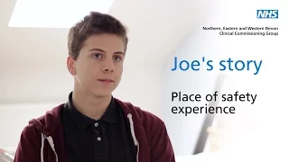 Joe's story - Mental health and place of safety experience