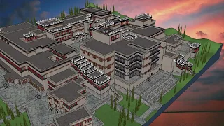 The palace of Knossos / 3D SketchUp section video
