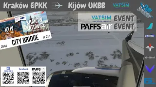 [MSFS 2020] LIVE STREAM | ✈️ VATSIM & PAFFSair EVENT | Poland-Ukraine City Bridge | FBW A32NX