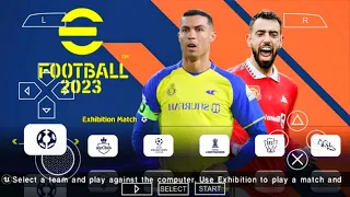 Download Efootball PES 2023 PPSSPP Camera PS5 Latest Kits 2023