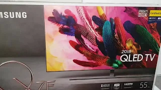 SAMSUNG Q7F QLED 4K 2018  55"  TV UNBOXING