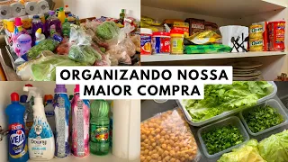 ORGANIZANDO NOSSA MAIOR COMPRA DO MÊS ✨ Casada aos 19