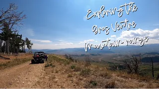 Side by side riding in Gros Ventre mountains near Jackson Hole WY