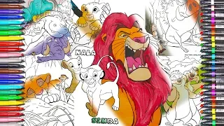 The Lion King Coloring Pages book DISNEY Lion King Coloring Games Lion King SPEED DRAWING  for kids