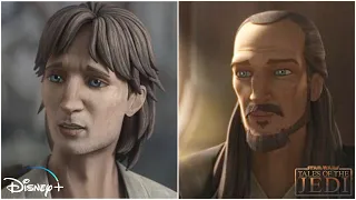 All Qui-Gon Jinn scenes in Tales of the Jedi [HD]