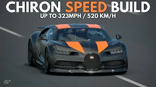 GT7: (320MPH+) Bugatti Chiron w/ NEW Ultimate Parts | Top Speed Setup