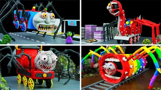 ✋ All TREVOR HENDERSON MONSTER in THOMAS.EXE TRAIN | Trevor Henderson Creatures with Clay