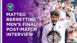 Matteo Berrettini Men's Final Post-Match Interview | Wimbledon 2021