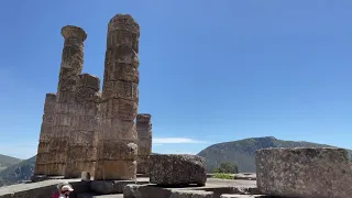 Delphi Archaeological Site walk tour Greece May 2021 - full movie with sound