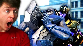 Reacting to THANOS vs DARKSEID the FIGHT! (Epic)