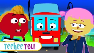 Wheels On The Bus - Learn Vehicles | Hindi Songs & Stories For Kids by Teehee Toli
