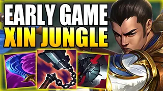 HOW TO PUNISH THE ENEMY JUNGLER EARLY WITH XIN ZHAO JUNGLE! - Best Build/Runes - League of Legends