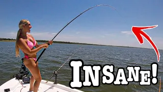 This RARE FISH IS BIG MONEY-Topwater Fishing for Aggressive Fish & Drifting!!! (Rare Catch!!!)