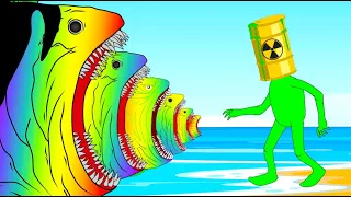 EVOLUTION of BLOOP RAINBOW vs MONSTER RADIATION : Monsters Ranked From Weakest To Strongest