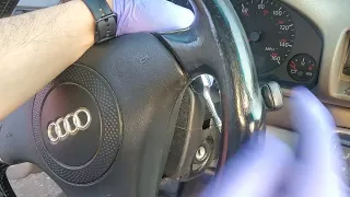 A4B5 Audi steering wheel Airbag removal