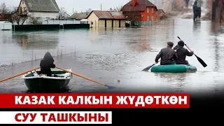 Казак калкын жүдөткөн суу ташкыны