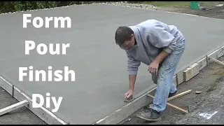 How To Form, Pour, And Finish A Concrete Slab (DIY for 2023)