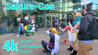 Virtual Walk 🇺🇸 into Sakura-Con 2022 Event at Seattle Convention Center in Downtown Seattle WA.