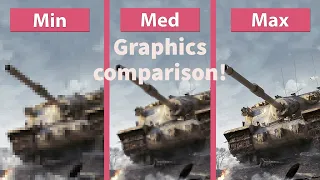 Graphics comparison: Low vs Ultra HD#wotb