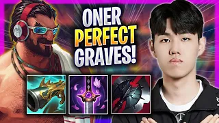 ONER PERFECT GAME WITH GRAVES! - T1 Oner Plays Graves JUNGLE vs Master Yi! | Season 2024