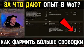 ЗА ЧТО ДАЮТ ОПЫТ ❓ Разбираем систему начисления боевого и свободного опыта World of Tanks