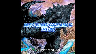 Kaiju’s Godzilla Has Fought (Monsterverse Villains) #shorts