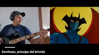 Devilman - Bass cover con testo - Sigla Completa