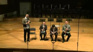 V. Monti: Czardas (with four chairs) - Clarinet quartet Nevsky