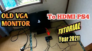 How to Connect your VGA MONITOR TO HDMI PS4 SET UP  TUTORIAL (2020)