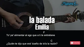 Emilia - la balada Guitar Chords Lyrics