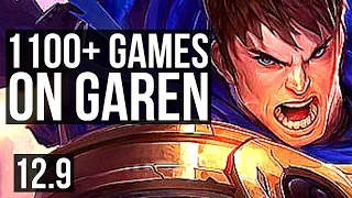 GAREN vs GANGPLANK (TOP) | 3.8M mastery, 11/1/3, 1100+ games, Godlike | KR Master | 12.9