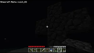 JOGUEI NA VERSÃO EXCLUIDA DO MINECRAFT ALPHA 1.2.3_03