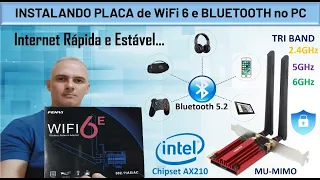 Instalando Placa WiFi 6 e Bluetooth no PC