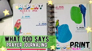 Prayer Journaling What God Says- Repeat After Me Kit - Faith Happy Planner